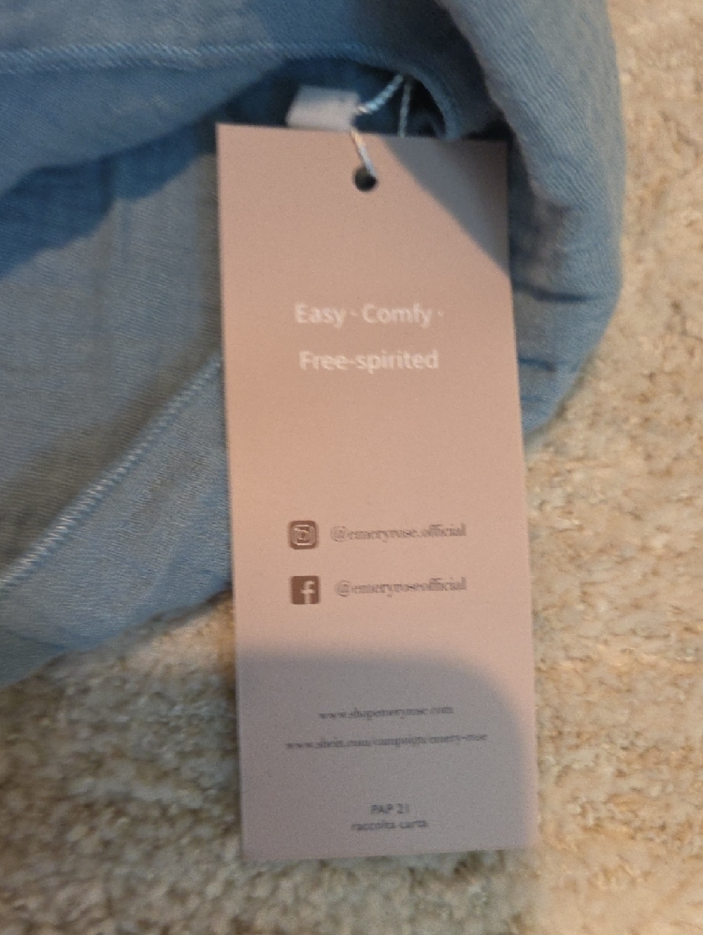 Relaxed Light Blue Tiered V-Neck Midi Dress - Picture 3 of 7